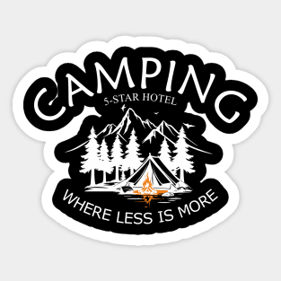 Camping 5-star Sticker